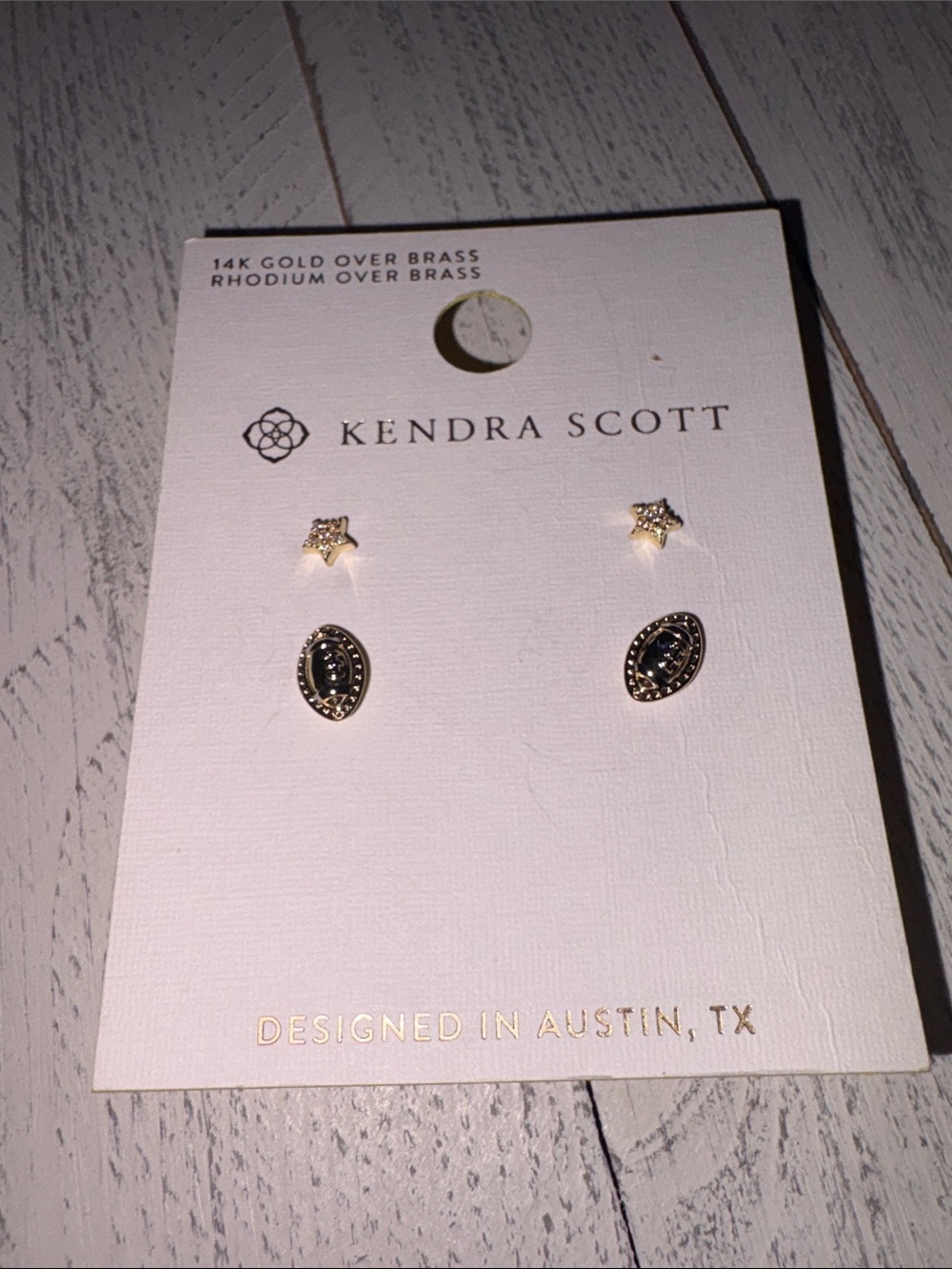 Kendra Scott Star and Football Studs new with tags